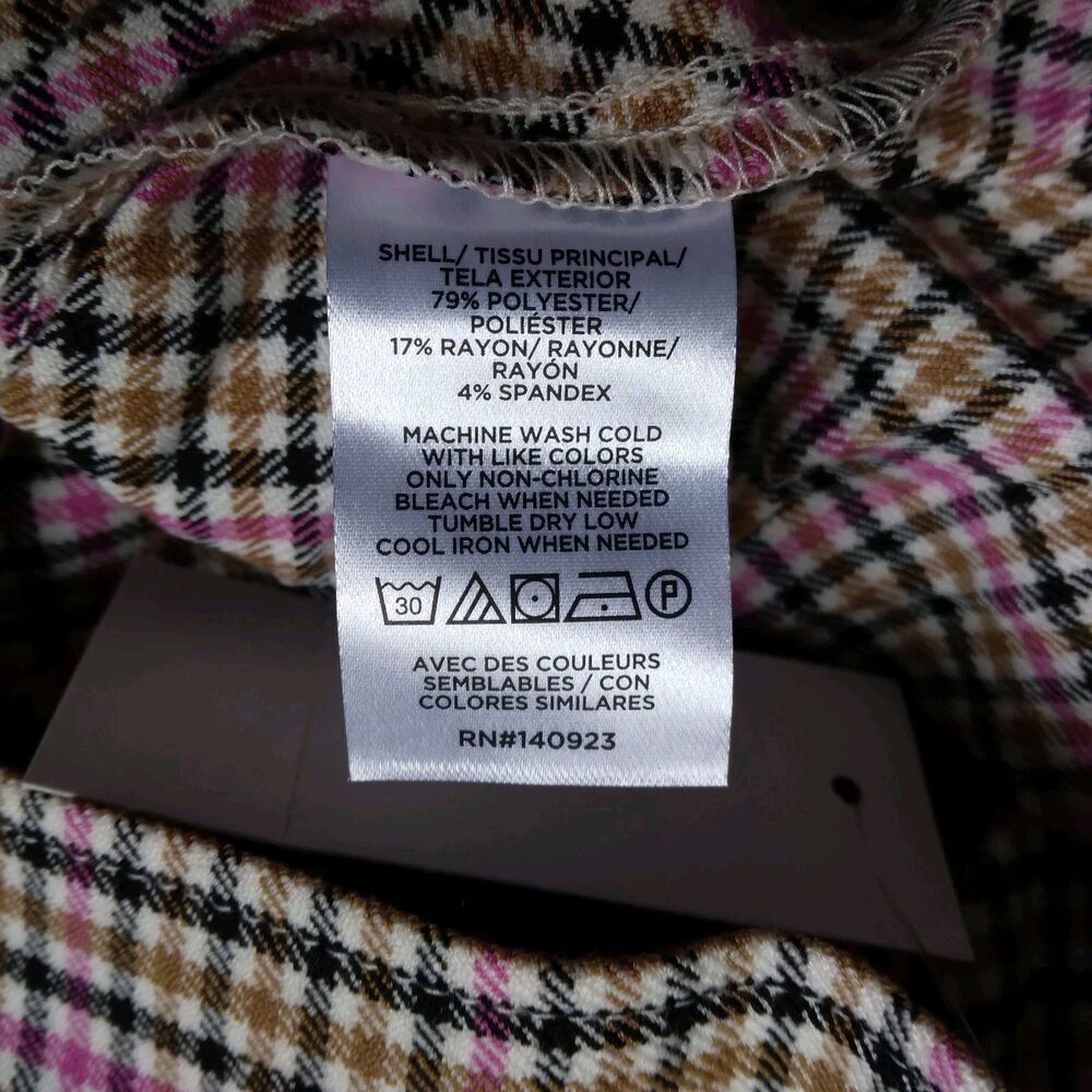 New LOFT Multi Color Plaid Pleated Skirt Preppy Academia Womens Size 4 - Picture 8 of 13